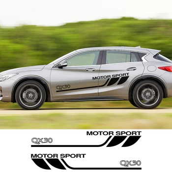

2PVC Car Door Styling Sport Stickers 2 Pcs Stickers for Infiniti QX30, Vinyl Graphic Film, Car Body Decoration, Car Accessories