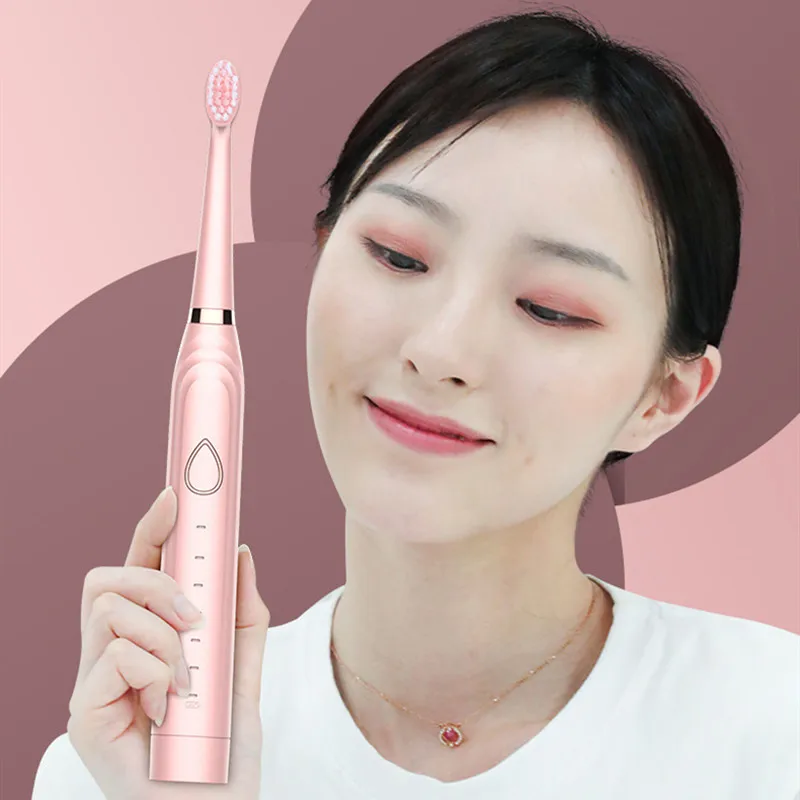 Multifunction Electric Toothbrush Soft Hair 6-Speed Adult USB Charging Ultrasonic Vibration Electric Toothbrush Multifunction Electric Toothbrush Soft Hair 6-Speed Adult USB Charging Ultrasonic Vibration Electric Toothbrush