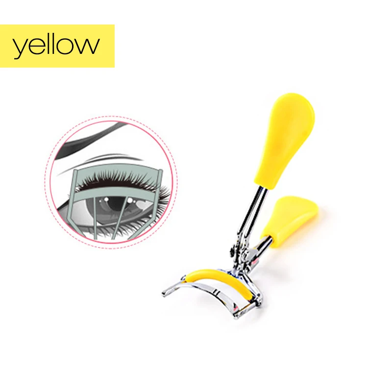 yellow ROSALIND щипцы для ресниц, пинцет, инструменты для макияжа глаз, для завивки ресниц, для ламинирования ресниц, Натуральные Косметические зажимы, бигуди - Цвет: yellow