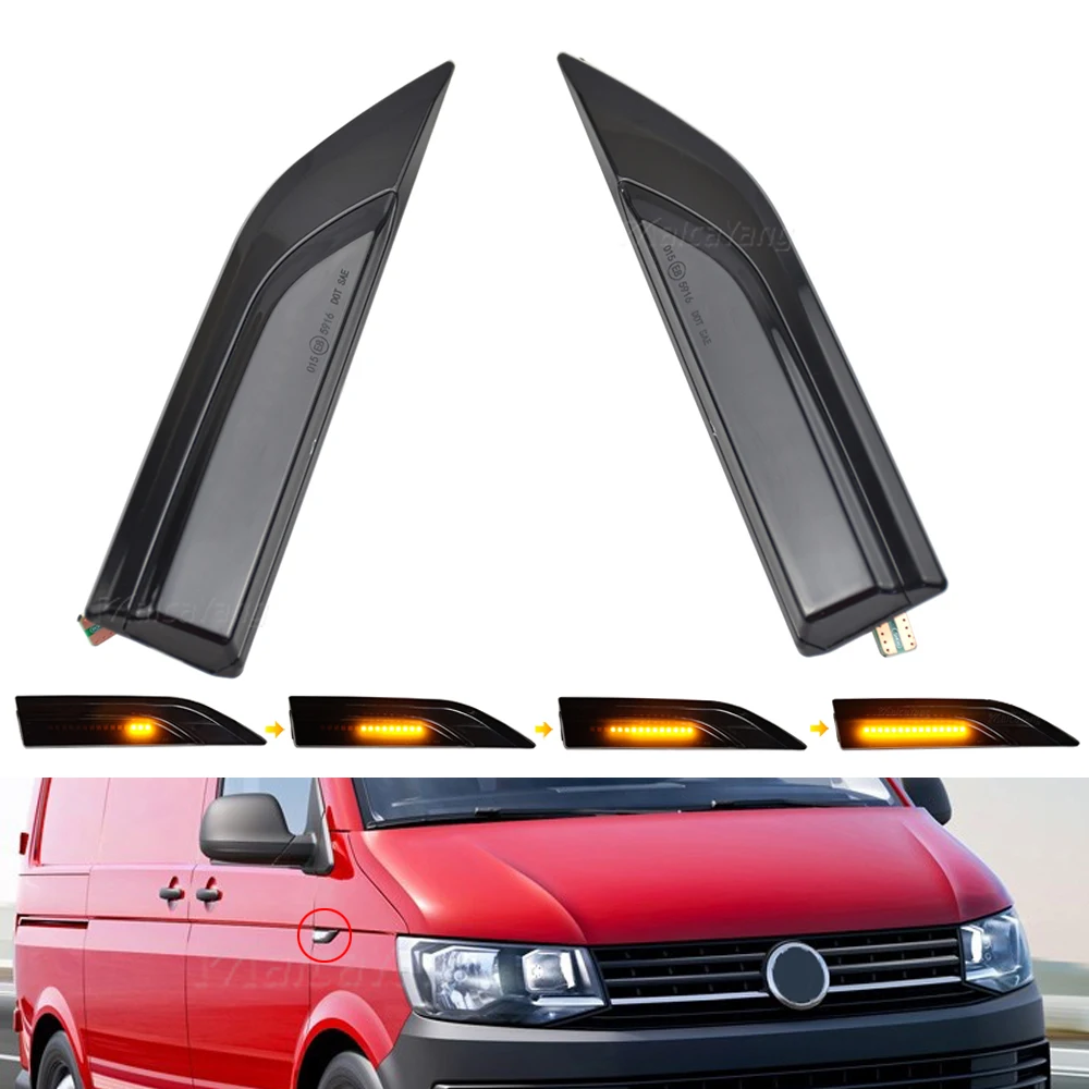 Динамический указатель поворота для VW Transporter T6 Multivan Caddy MK4 2016 2017 2018 2019|Сигнальная