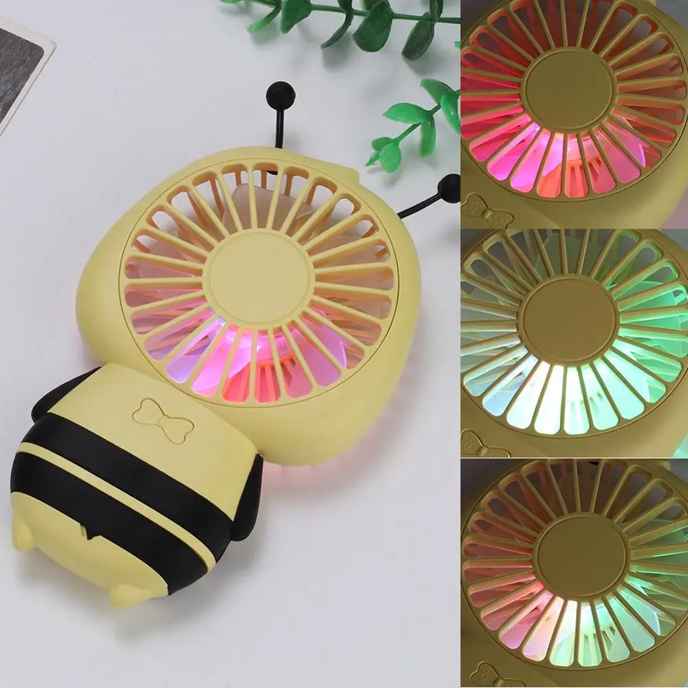 

2020 New Creative Personality Bee Ultra-thin Pocket Fan Portable Mini Usb Fan Student Summer Portable Small Fan