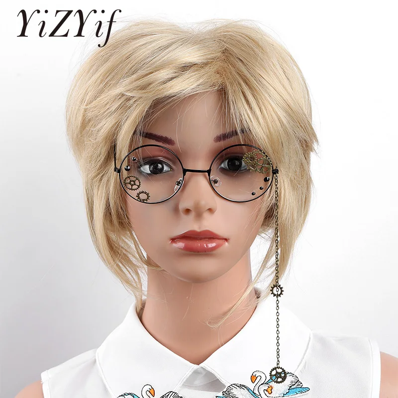 Женские очки в стиле стимпанк круглые с цепочкой аксессуары для косплея