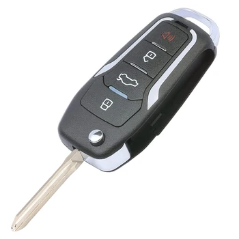 KEYECU 314MHz 4D67 Chip HYQ12BBX/ HYQ12BAN Upgraded Flip 3+1 4 Button Remote Key Fob for Toyota 4Runner 2003-09 Sequoia 2004-07 2