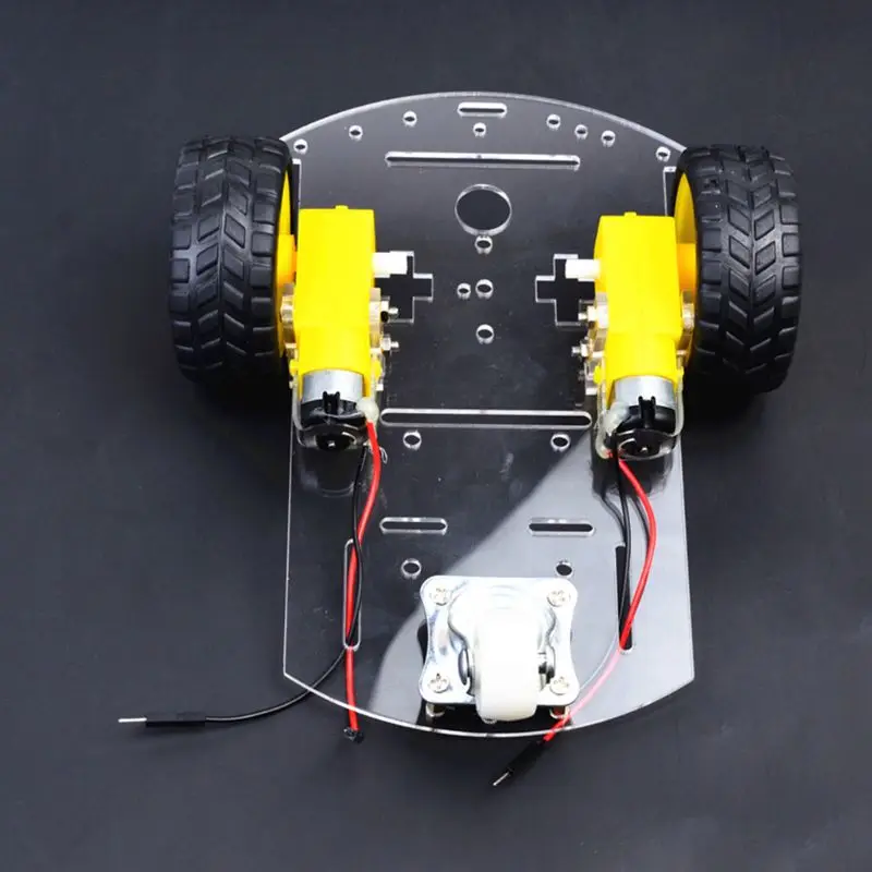 

Acrylic Robot Car Chassis with Motor Wheel for DIY Maker Educational Teaching Kit 72XC