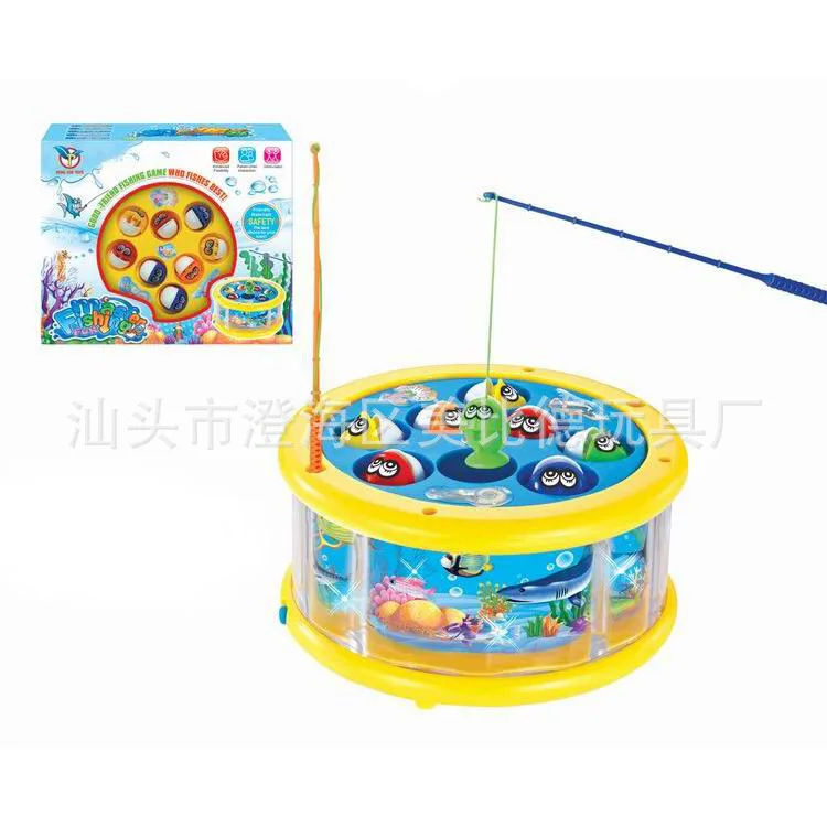 

Children'S Educational Early Childhood Toy Electric Light Music Fishing Plate Fish 8 ENLIGHTEN Toy