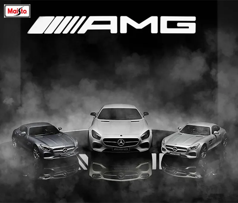 Модель автомобиля Maisto 1:18 Mercedes Benz AMG GT из сплава модель литья под давлением