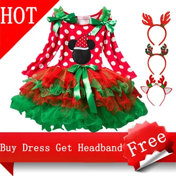 

Fancy Christmas Dress For Girls New Year Costume Kids Dresses For Girls Xmas Gift Children's Party Princess Dress Size 2-6 Years