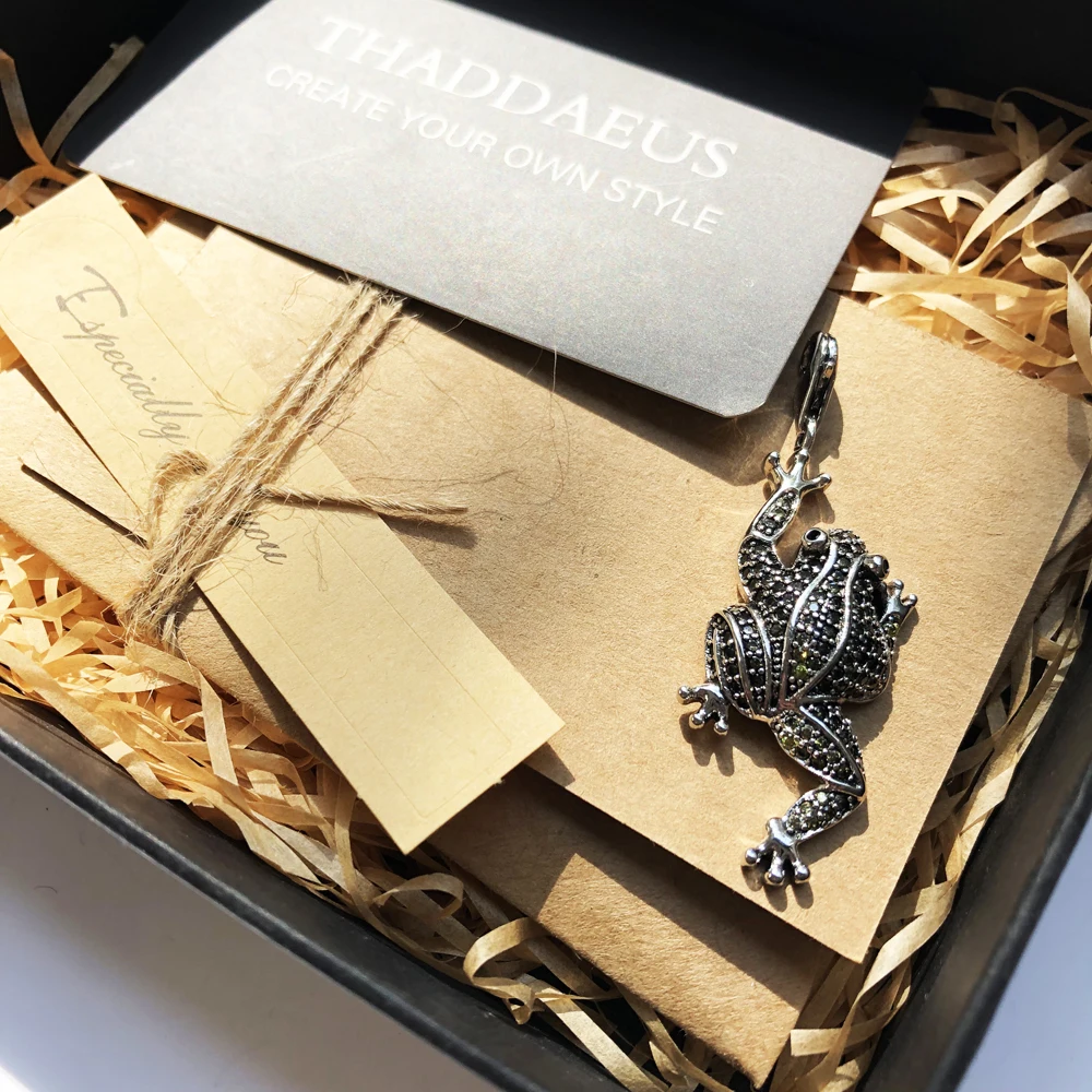 Зеленая подвеска лягушка из ЭВА 2017 модные ювелирные изделия серебра 925 пробы