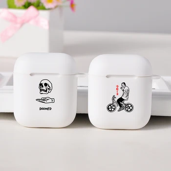

Luxury Soft White Air Pods Case Cartoon Cute For Apple Airpods 1/2 Case Protective Bluetooth Earphone Accessories For Air Pods 2