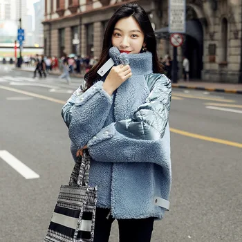 

90% Genuine Wool Women's Coats White Duck Down Women's Down Jackets Oversized Warm Winter Coat Women Mulher Jaqueta Zjt853