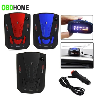 

City /High Way Mode Car 360 Degree 16 Band LED Display V7 Anti Radar Detector Speed Voice Alert Warning with Russia English