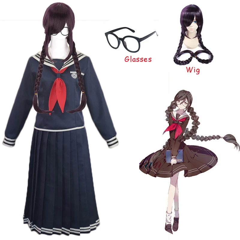Anime-Danganronpa-2-Fukawa-Toko-Cosplay-Costume-for-Women-Dangan-Ronpa-School-Uniform-Costume-With-Wig (1)