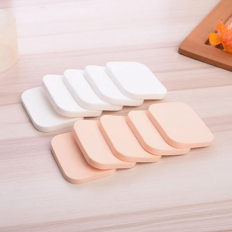 Name Xi'er Wet And Dry Dual Purpose BB Elasticity Puff 10 Pieces Isolation Beauty Puff Makeup Air Cushion a Generation of Fat