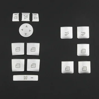 

14pcs/Set Car Window Lift Button Switch Trim For Mercedes-Benz A/B/C W204/E W212