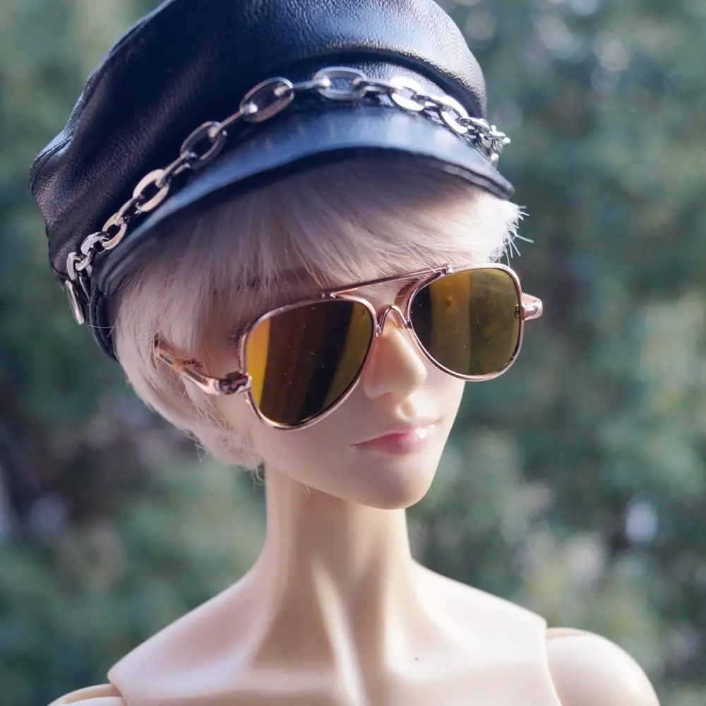 

BJD золотые солнцезащитные очки, для 1/4 1/3 24 "60 см MSD SD SD17 70 см DD DOD DK DZ Volks Doll HEDUOEP