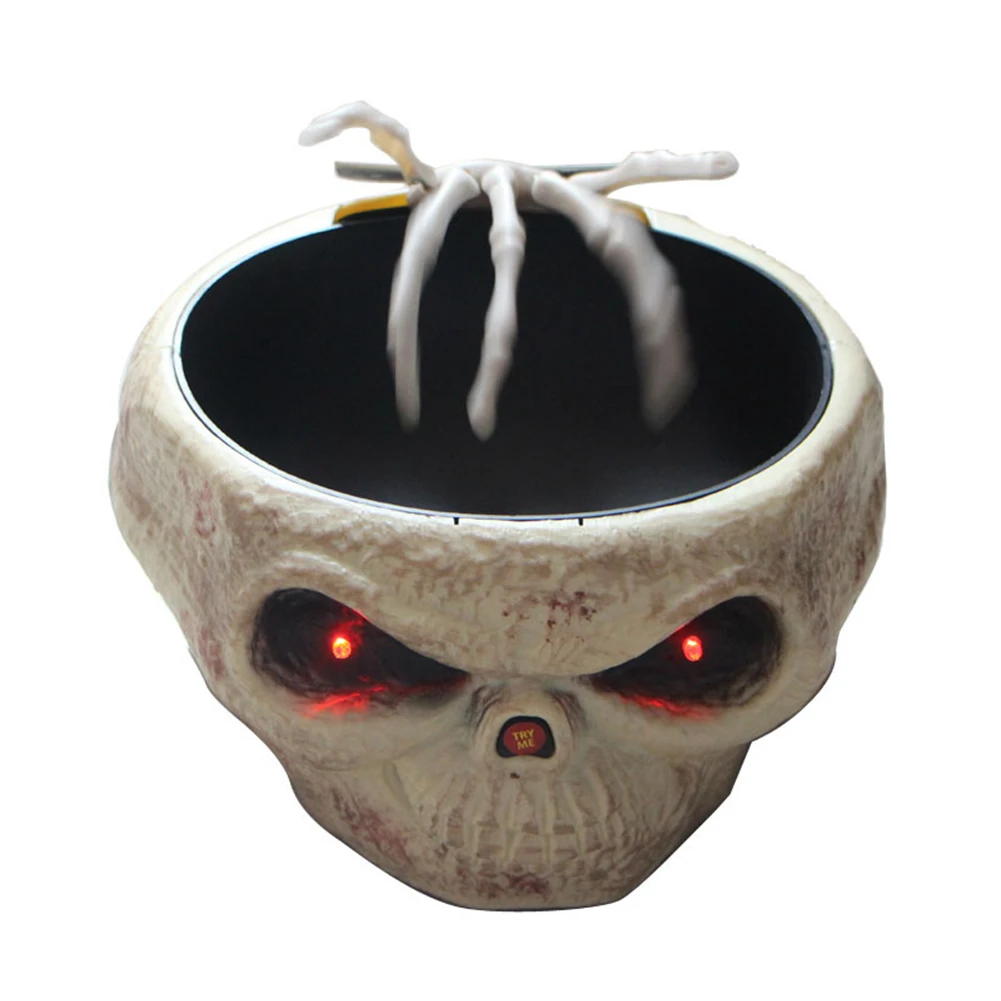 

Horror Halloween Skeleton Fruit Dish DIY Ghost Home Supplies Party Organizer Decoration Theme Props Decor Jumping Skull Hand