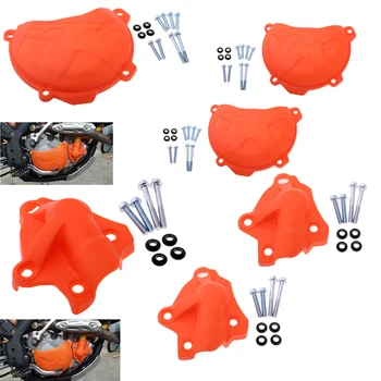 

4x Orange Water Pump Cover + Clutch Case Cover for KTM 250 SX-F/ XC-F 2013-2015