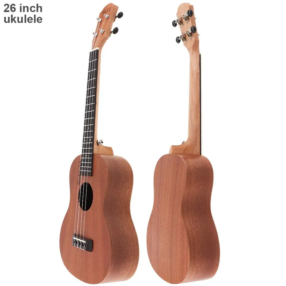 26 Inch 18 Fret Tenor Ukulele Set Acoustic Guitar Sapele Wood 4 String Ukelele Hawaii