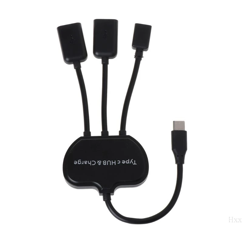 Кабель type-C 3 в 1 USB C OTG кабель хоста ремень для втулки адаптер разветвитель