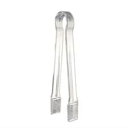 Transparent Pp Plastic Bread Ice Tong Clip, Kitchen Dining Bar, Barware, Food Tongs, Bar Tool, 16cm, 6 Pcs, Lot