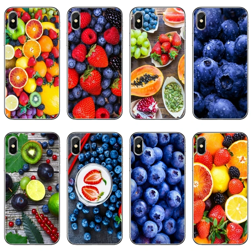 Мягкий силиконовый чехол для iPhone 8 7 6 6S Plus 11 Pro XS Max XR X 5 SE 4 iPod Touch с клубничным и