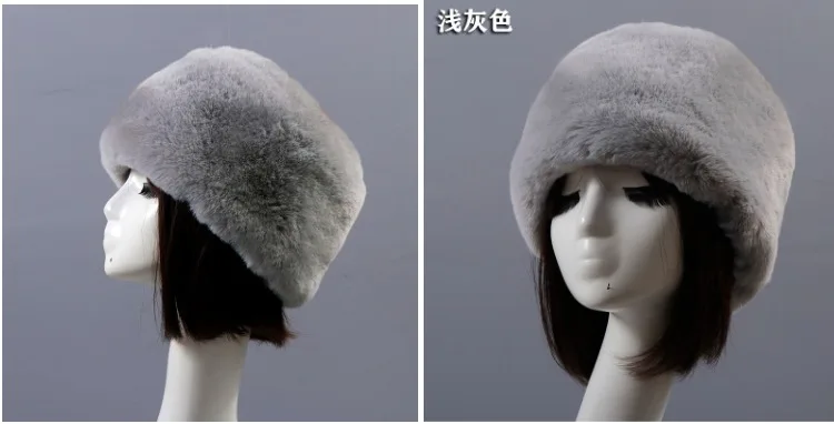 light grey Женская леопардовая Русская Шапка из искусственного меха, одноцветная меховая шапка авиатора, Охотничья шляпа, теплая зимняя леопардовая меховая шапка-бомбер, ушанка, защита ушей - Цвет: light grey