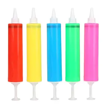 

20pcs in 1 Set Mini Balloon Pump Hand Push Pump Balloon Chain Mesh Accessories Balloon Air Inflator (Random Color)