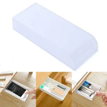 

Table Storage Box Large Capacity Drawer Type Self-Adhesive Table Bottom Miscellaneous Items Home Office Pen Holder