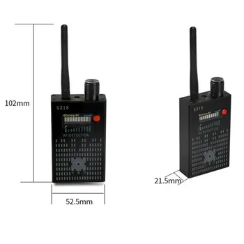 

G318 + wireless scanner signal GSM device finder RF detector Microwave detection Security sensor Alarm Anti-spy error detection