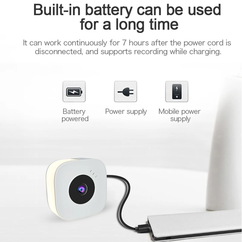 

Wireless Mini Record Camera USB Night Light Motion Detection Night Vision Webcam 54DB