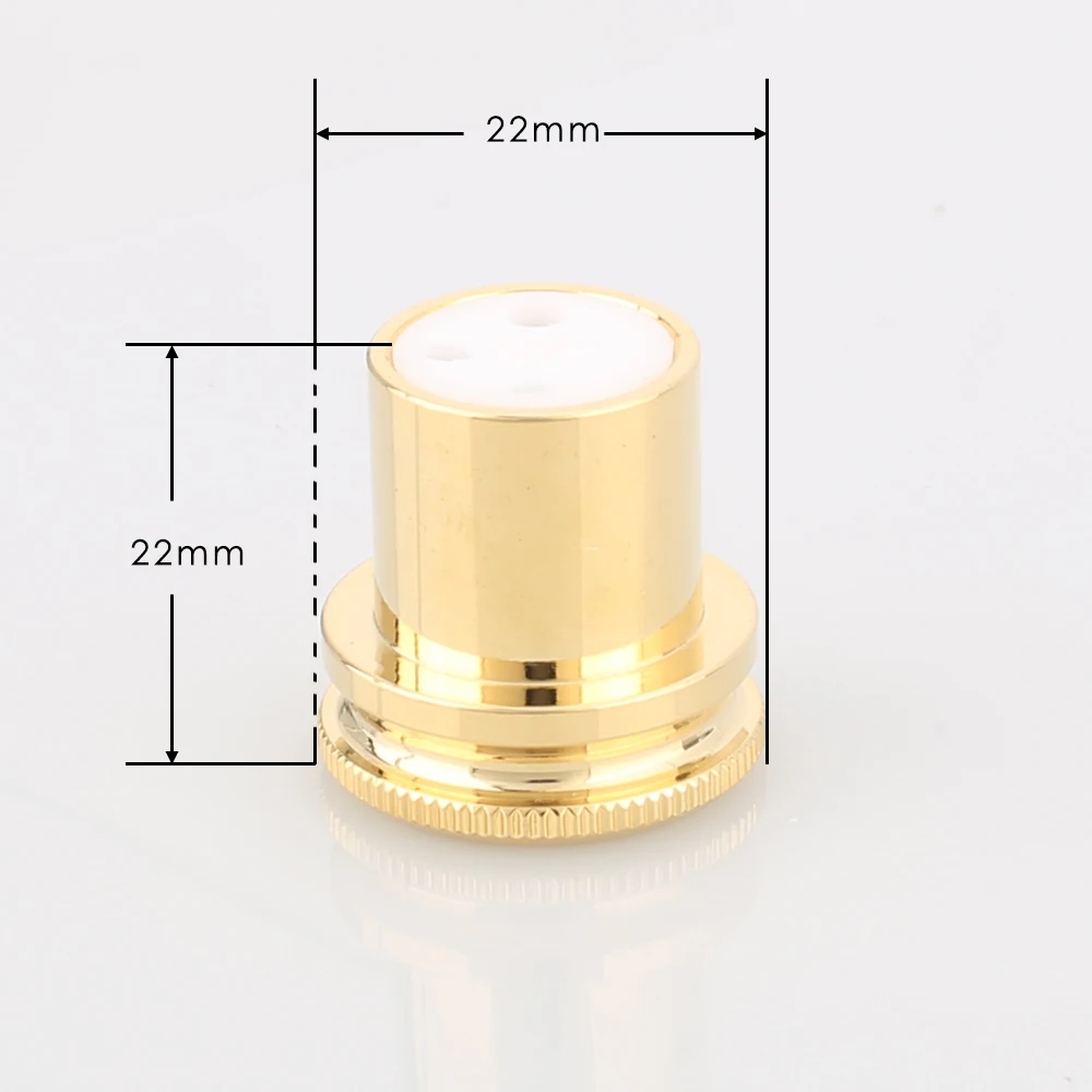 HI End шумоизоляционная пробка позолоченная медная XLR s Защитная крышка 3pin Женская