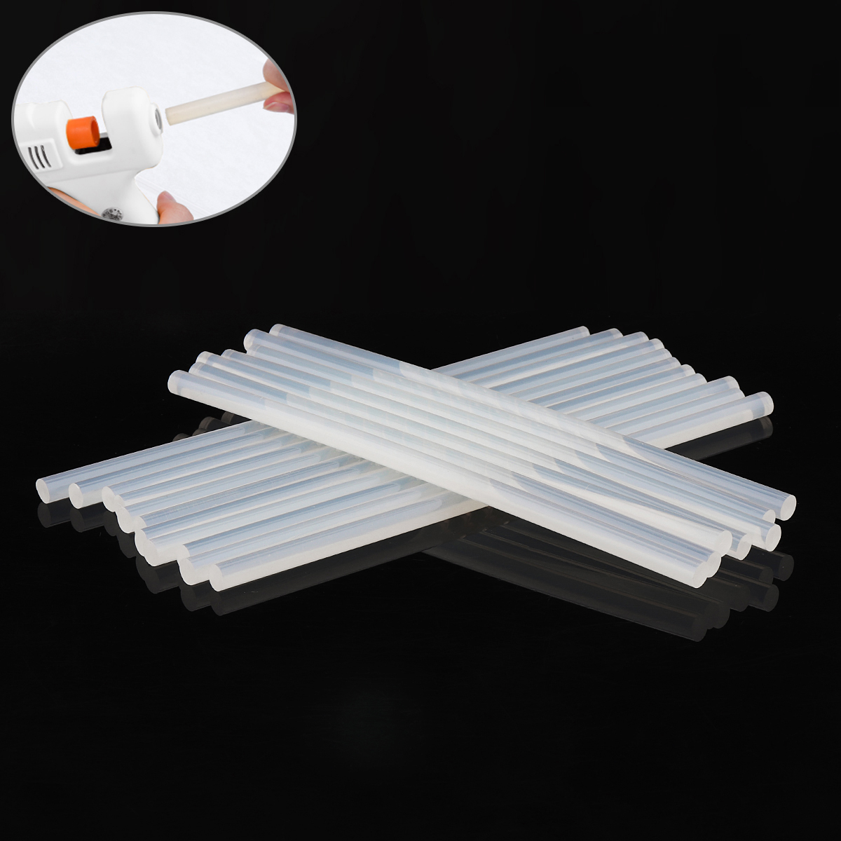 10-50pcs 7mm/11mm Transparent Hot Melt Glue Sticks Strong Visco Home DIY Repair Tools for Electric Glue Gun Craft Album