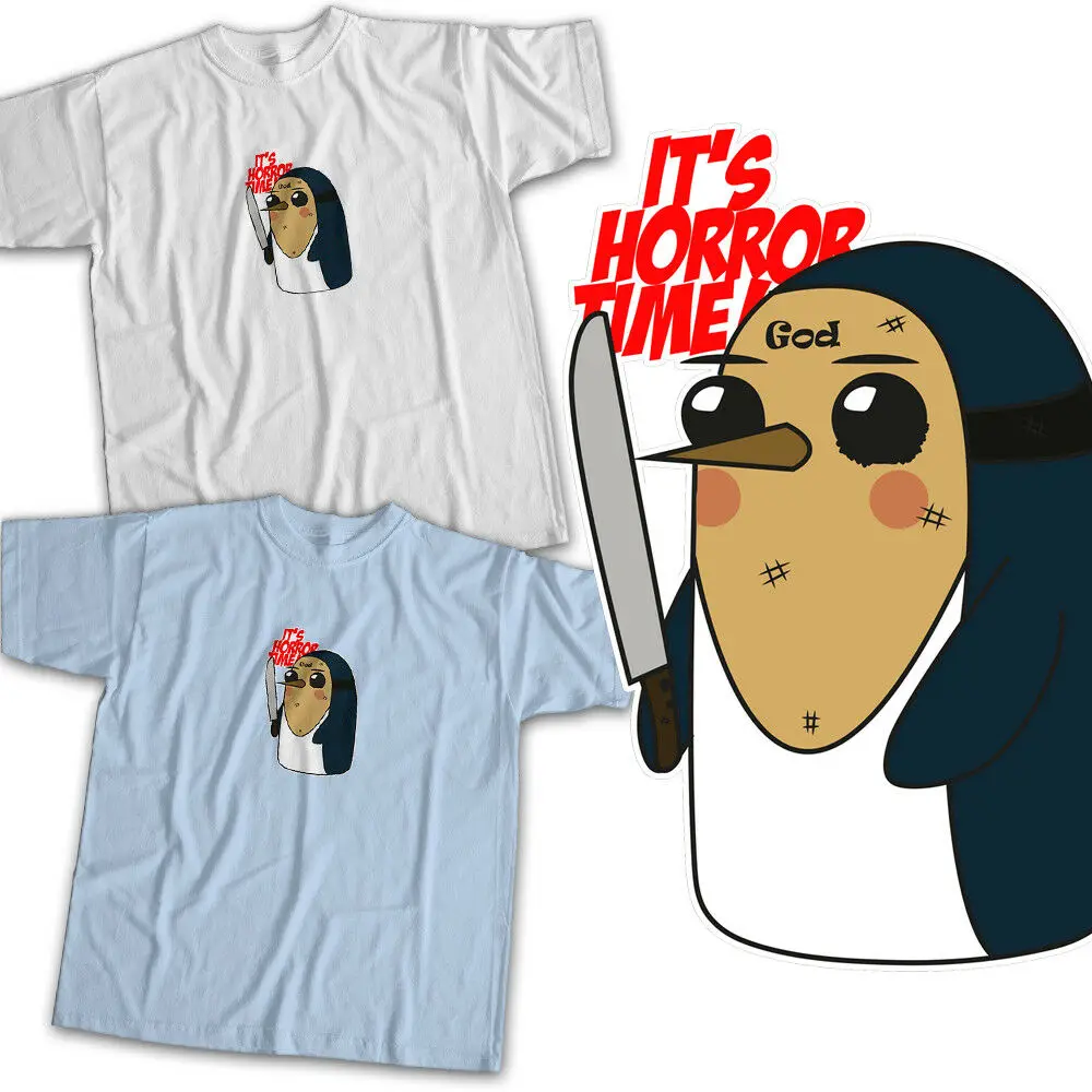 Gunter Penguin Adventure Time Purge God Mask Movie Crossover Unisex Tee T-Shirt |