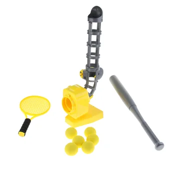 

Kids baseball Auto Ballfeeder & 1 tennis racket & 1x baseball bat