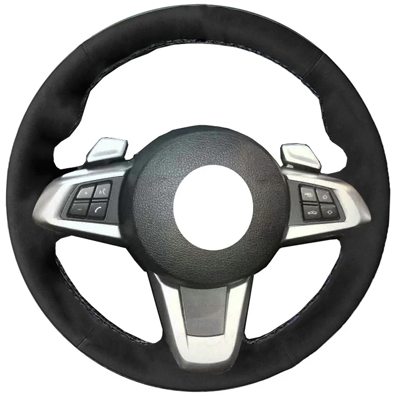 Car Styling Alcantara Leather Suede Car Steering Wheel Cover For Bmw X3