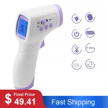 

Non-Contact Digital Infrared Thermometer Forehead Pyrometer for Baby Adult Thermometer Infrared Digital LCD Body Measurement