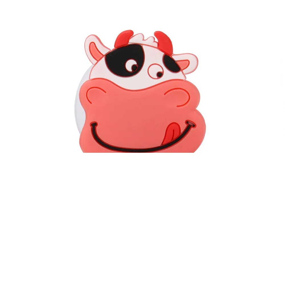 3D мультфильм держатель для зубной щетки с животным Вакуумный Куб чашка для милых животных настенный держатель на присоске Ванная комната для детей - Цвет: F