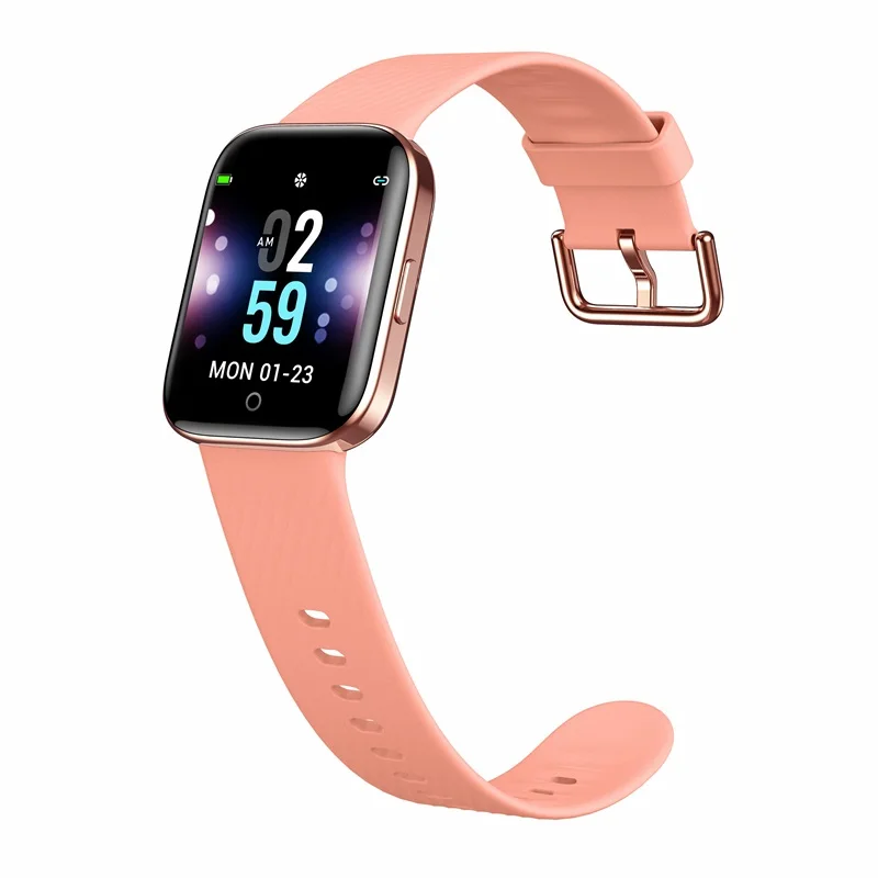 Lemado 1,3 дюймов 240*240 экран женские Смарт-часы мужские для apple watch Android телефон Поддержка всех языков push X2 smartwatch - Цвет: Розовый