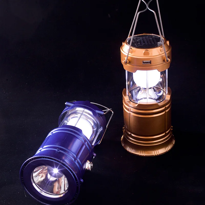 

5700 Sleeves Mini Solar Rechargeable Camping Light LED Trash Extendable Outdoor Emergency Camping Tent Small Lantern