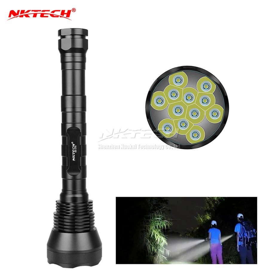 NKTECH DF T2 Фонарик Мощный Дайвинг archon Охота Прожектор перезаряжаемый фонарь led cree xml