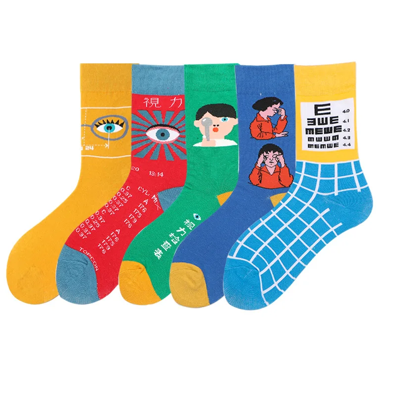 

Crew Funny Socks Men Funny of Socks Casual Cotton Standard New Style Socks Women's Playful Protection Vision Socks Cool Fashion
