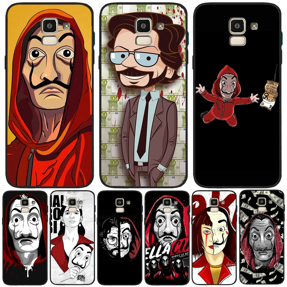 

Banknote house Black For Samsung Galaxy J3 J5 J7 J4 J6 J8 S20 S20E S10 S8 S6 S7 S9 Plus Coque Cover Funda Capa TPU Soft Silicone