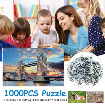 

Hotsales Puzzle 1000 Pieces 3d Baby Educational Toys For Kids Adults Beautiful Landscape Puzzles Support Dropshipping
