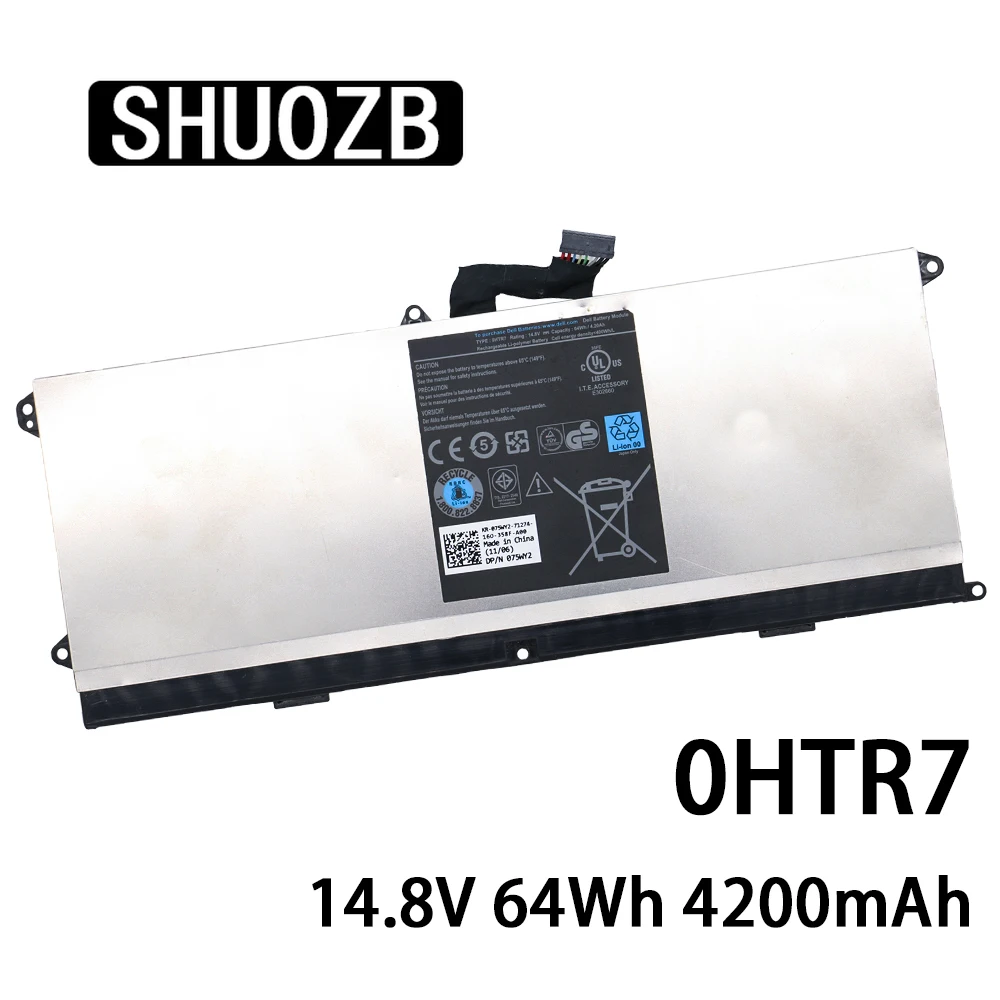 Новинка 4200 мАч 14 8 в OHTR7 0HTR7 NMV5C 0NMV5C Аккумулятор для ноутбука Dell XPS 15z L511Z SHUOZB