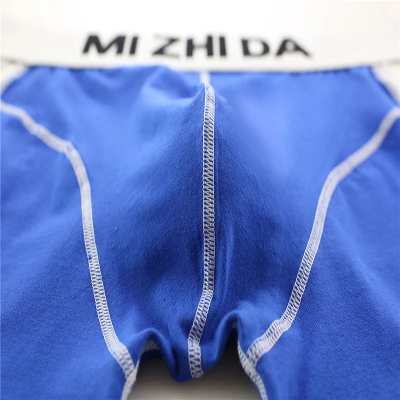 Quality Sports Boxers Men Breathable Lengthen Quick Dry Underwear Solid-color Pure Cotton Soft Comfortable Slim Mens Underpants