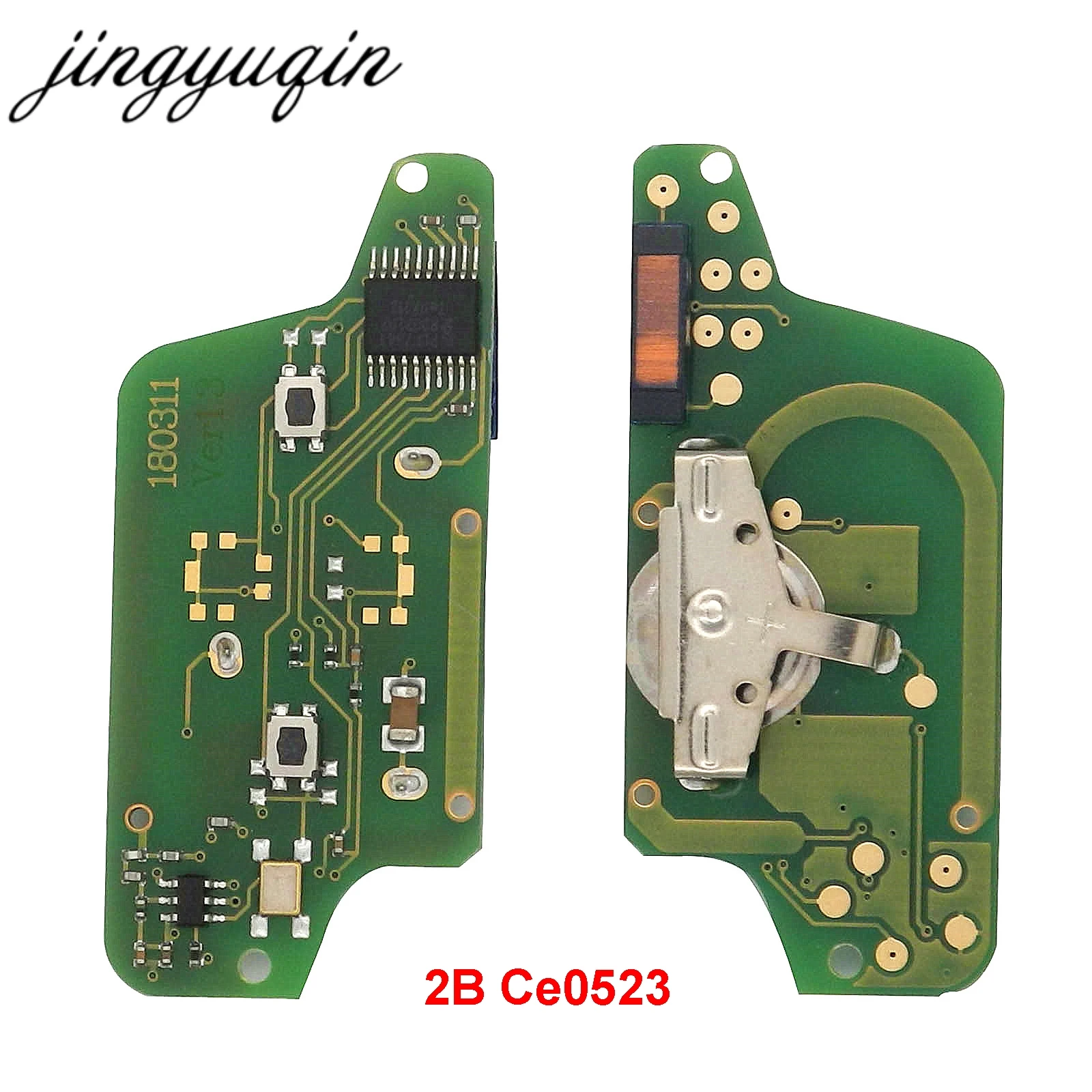 Jingyuqin спросить 2B дистанционный ключ монтажная плата для peugeot 207 408 307 308 408 Citroen C2 C3 C4 PICASSO ID46 CE0536/523