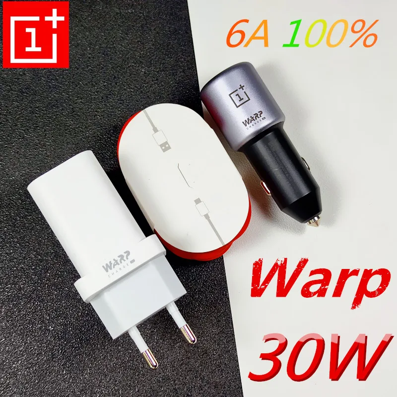 OnePlus Charger 30W Origianl Warp charger Power Adapter EU US 1M 1.5M 2M 6A USB type c cable For OnePlus 8 pro 7 7t pro 65 watt usb c charger Chargers