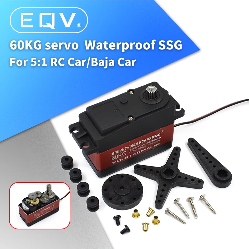 1 Pz Servo 60Kg Coppia Elevata Td8160 Baja Servo Servo Digitale Per 1/5 Redcat Hpi Baja 5B Ss Rc Servo Auto Compatibile Savox-0236