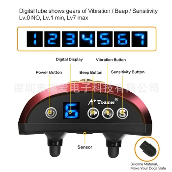 

Pure Vibration Amazon Specializes in Anti-Interference Bark Stop Dog Trainer Rechargeable Waterproof