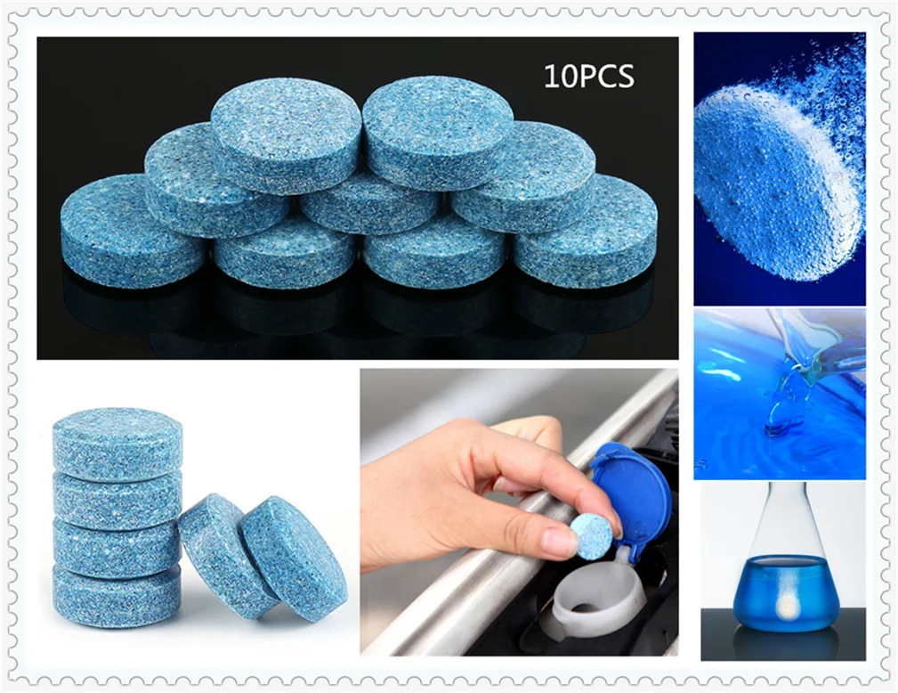 Wiper fine car glass water concentrated detergent effervescent tablets for Volkswagen VW B6 Jetta Mk5 MK6 Any Cars